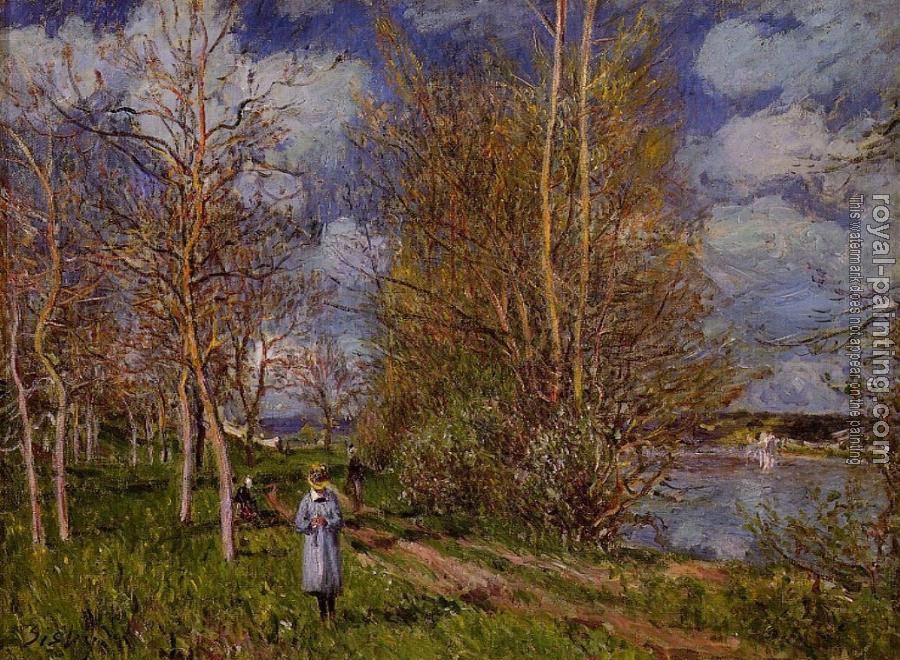 Alfred Sisley : Small Meadow in Spring